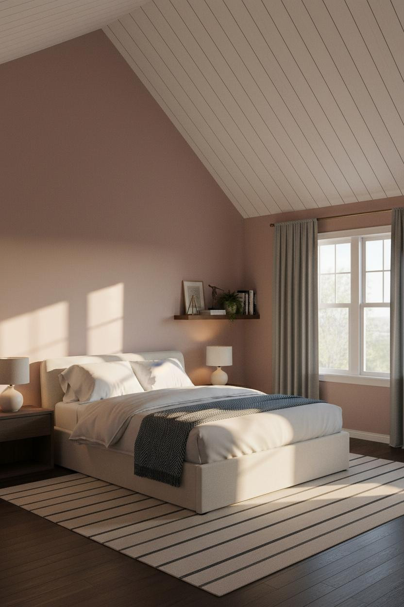 Vaulted Ceiling Bedroom Cathedral Eaves Window