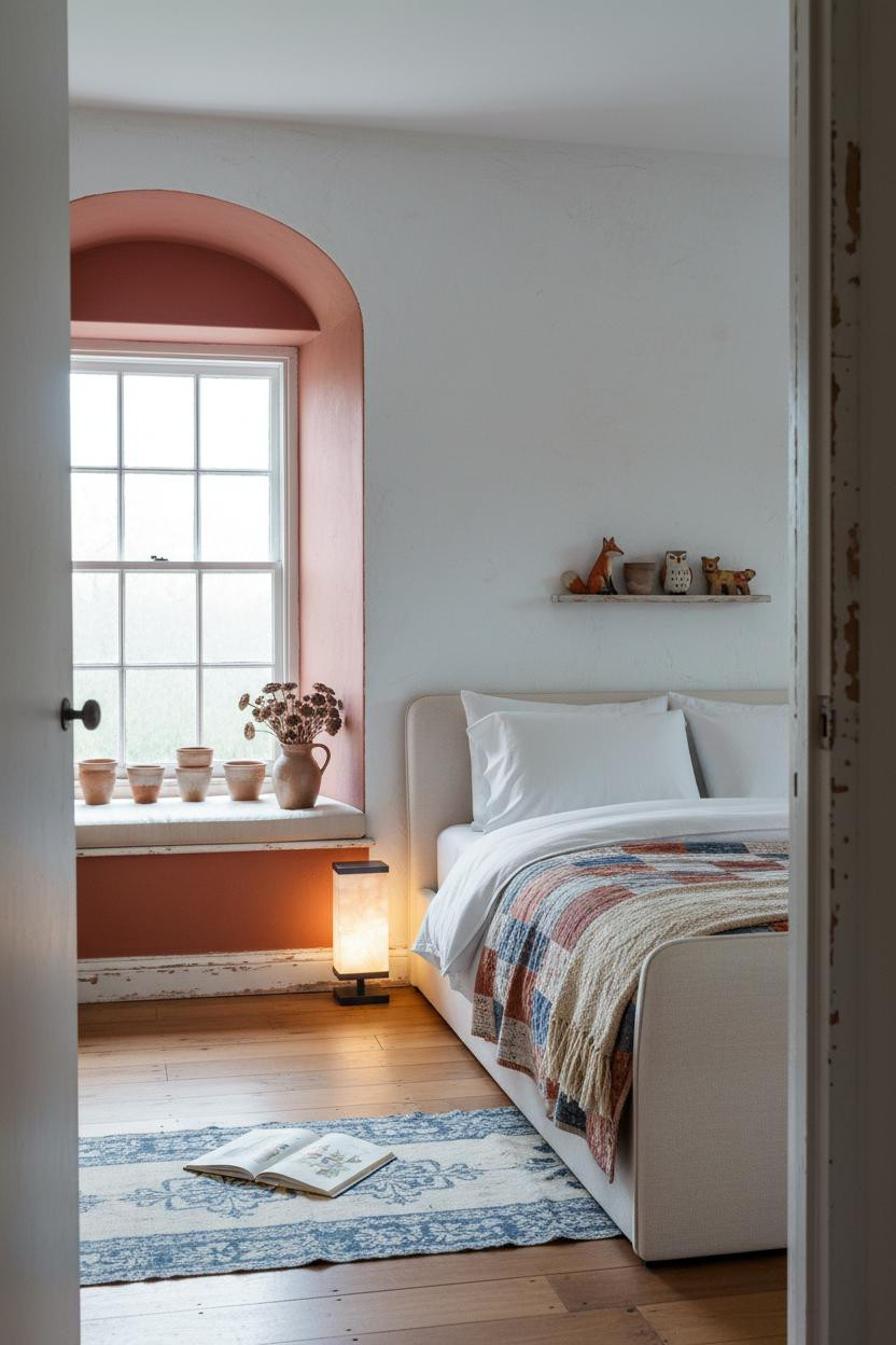 Vintage Kids Room Cottagecore Arched Window