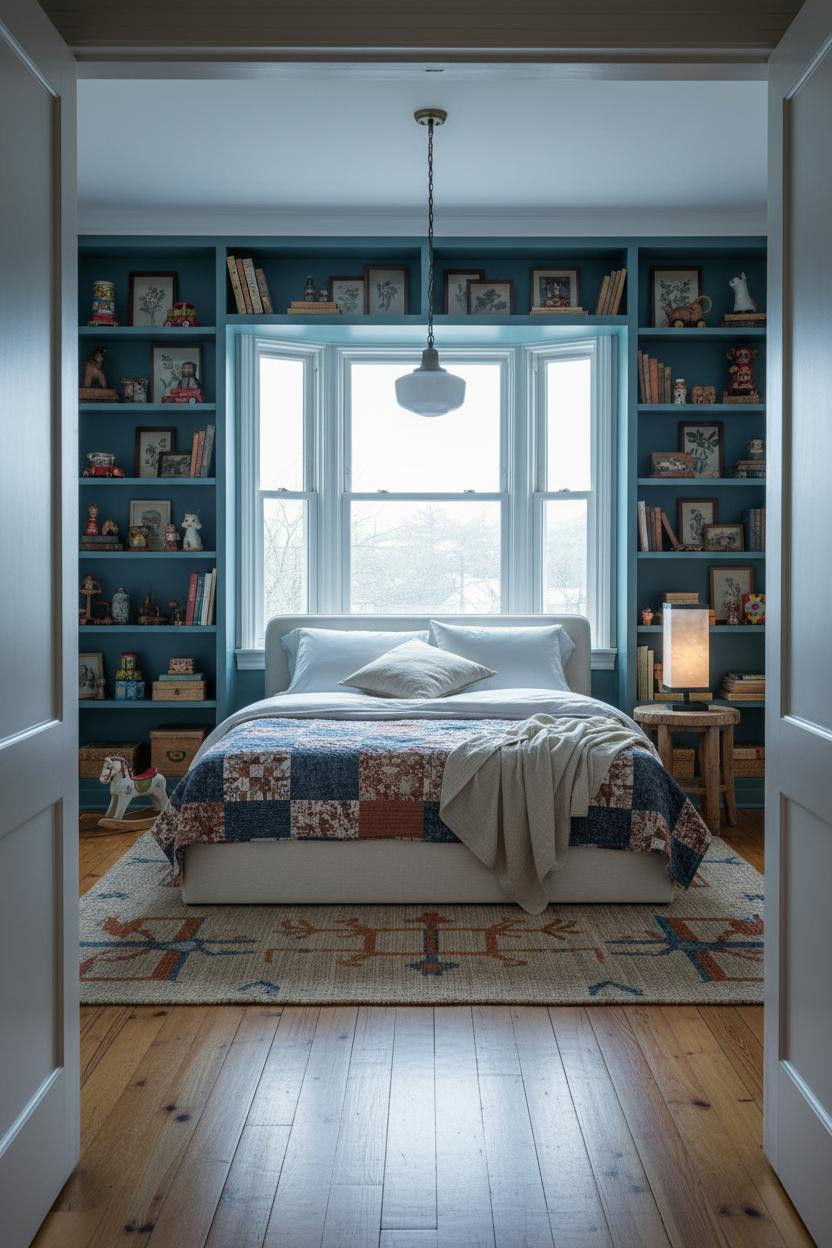 Vintage Kids Room Cottagecore Shelving