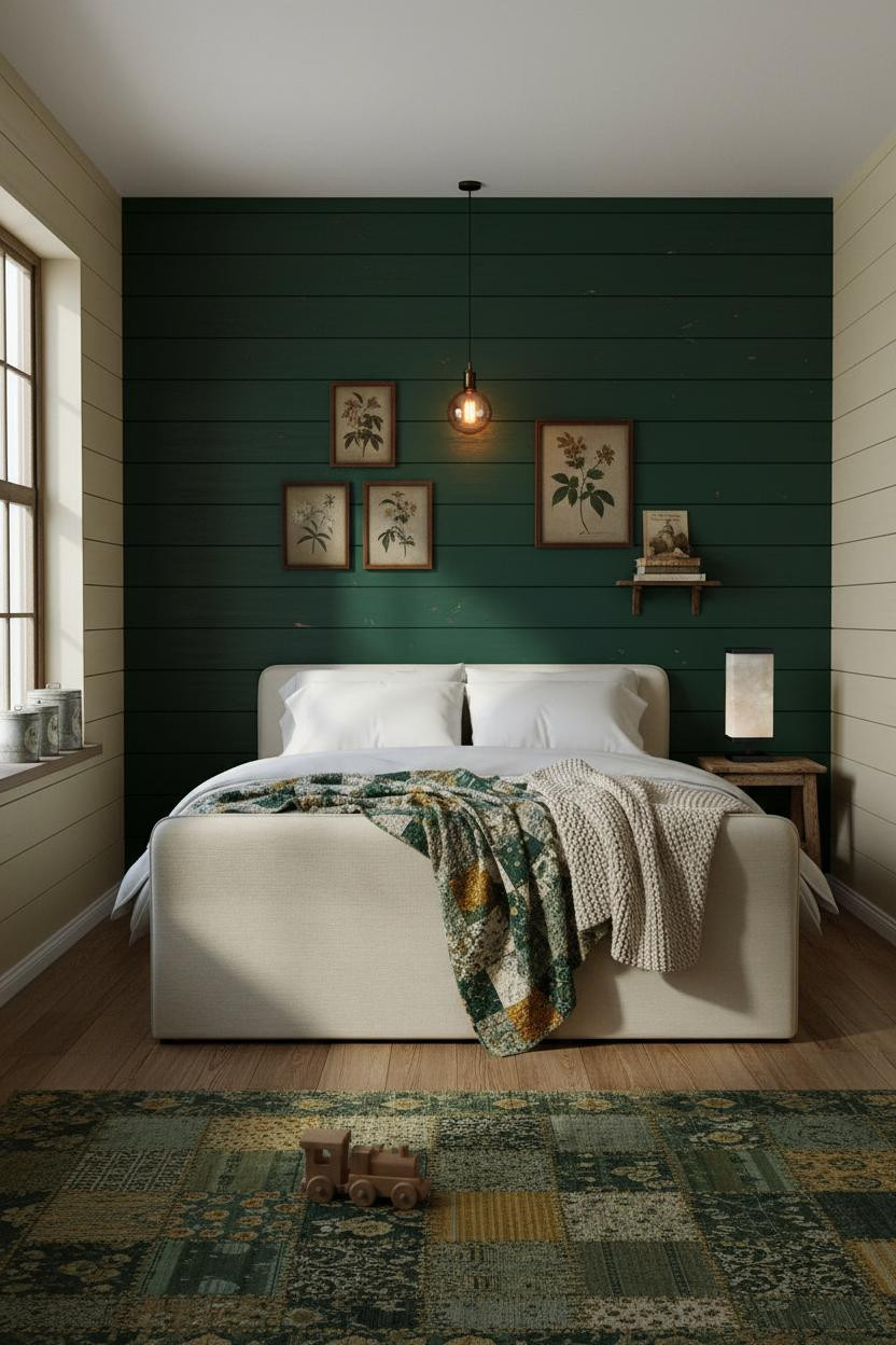 Vintage Kids Room Cottagecore Shiplap