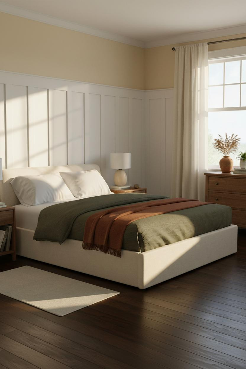 American Classic Bedroom Colonial Wainscoting
