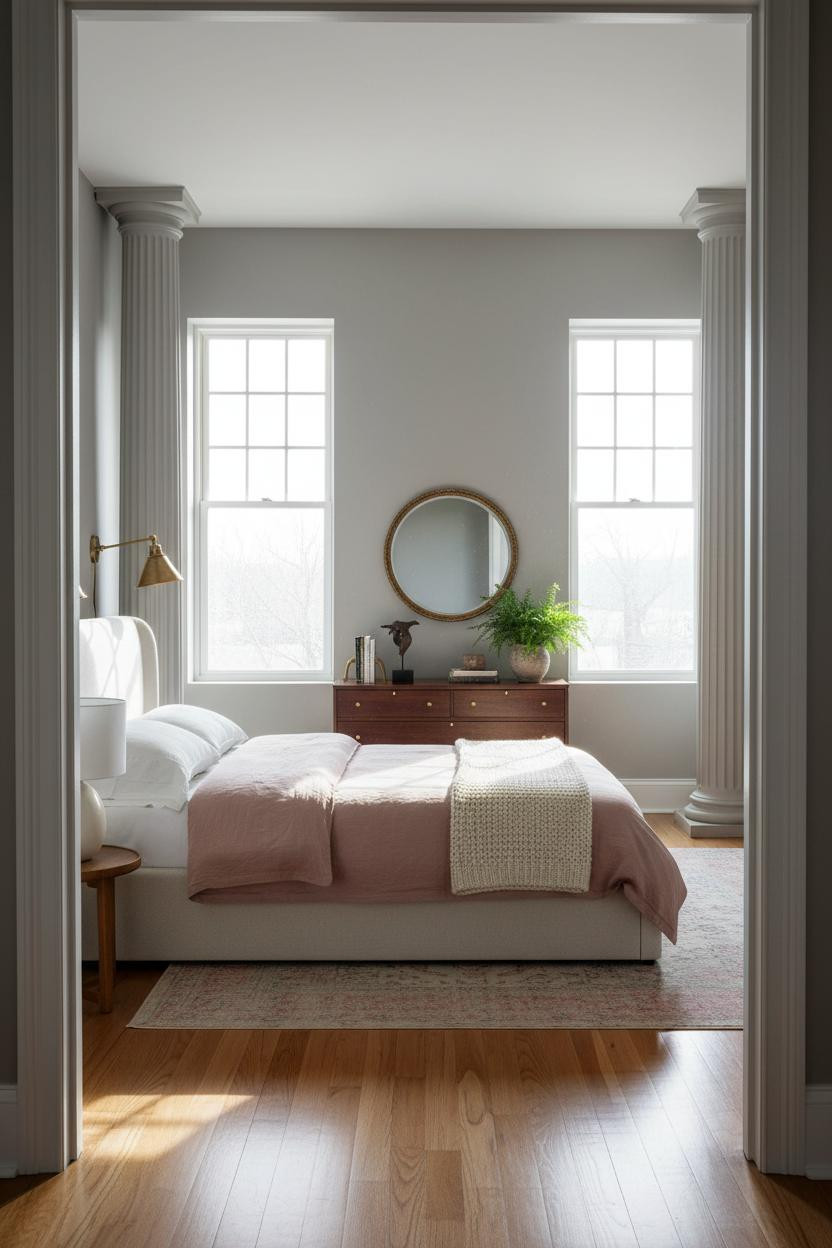 American Classic Bedroom Ionic Columns