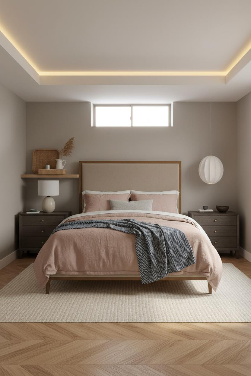 Basement Guest Bedroom Budget Modern Farmhouse