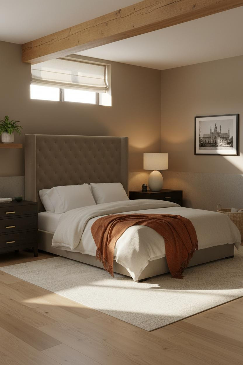 Basement Guest Bedroom Japandi Budget