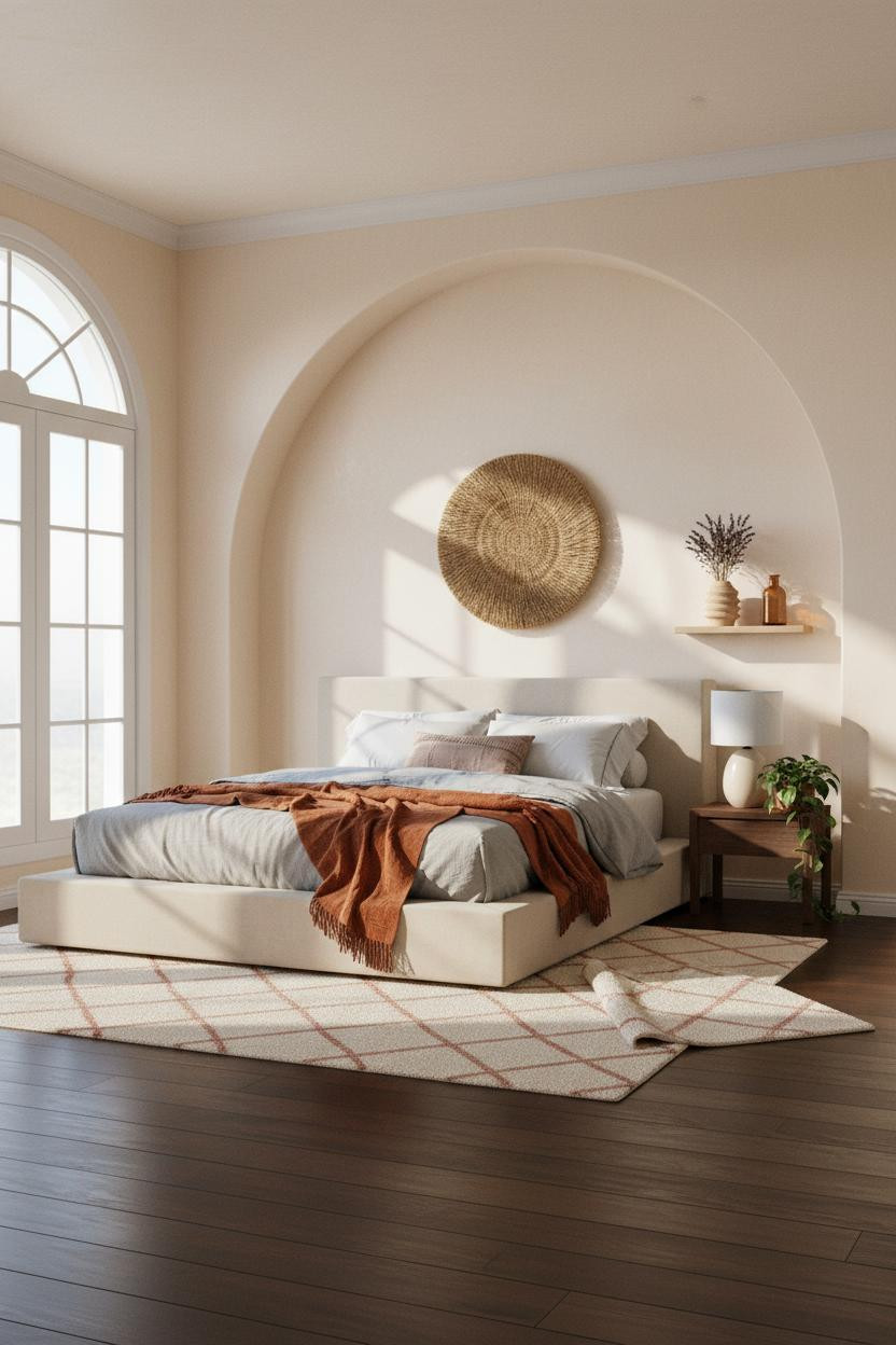 Beach Bedroom Ideas Arched Niche Coastal