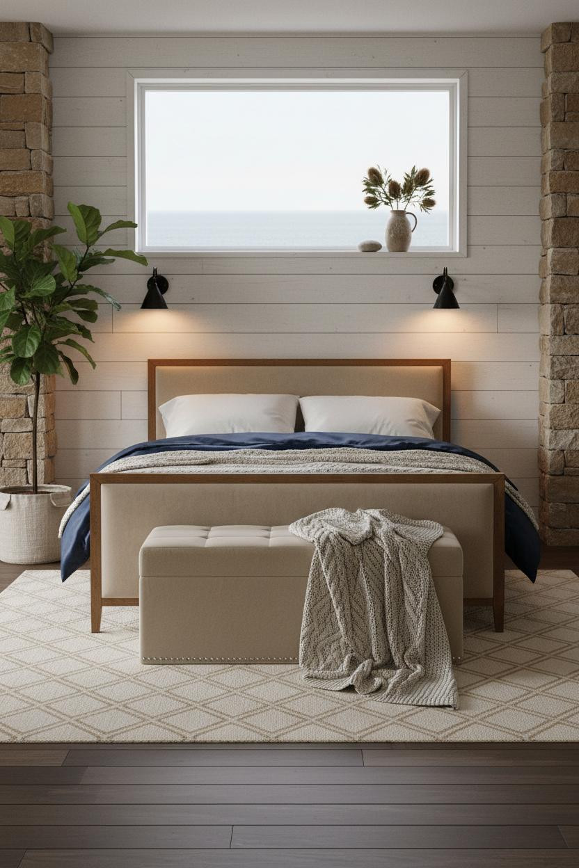Beach House Bedroom Coastal Scandinavian Design