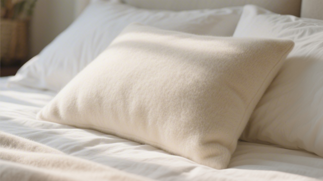 Best cashmere pillow on luxury white bedding