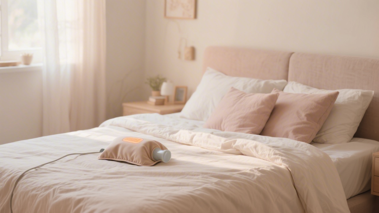 Supportive mattress and bedroom setup for endometriosis pelvic pain management