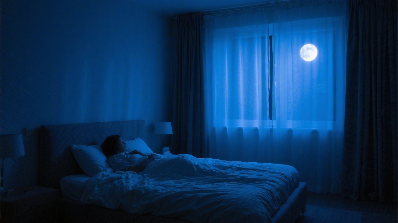 Night owl bedroom setup with cooling mattress for late sleepers