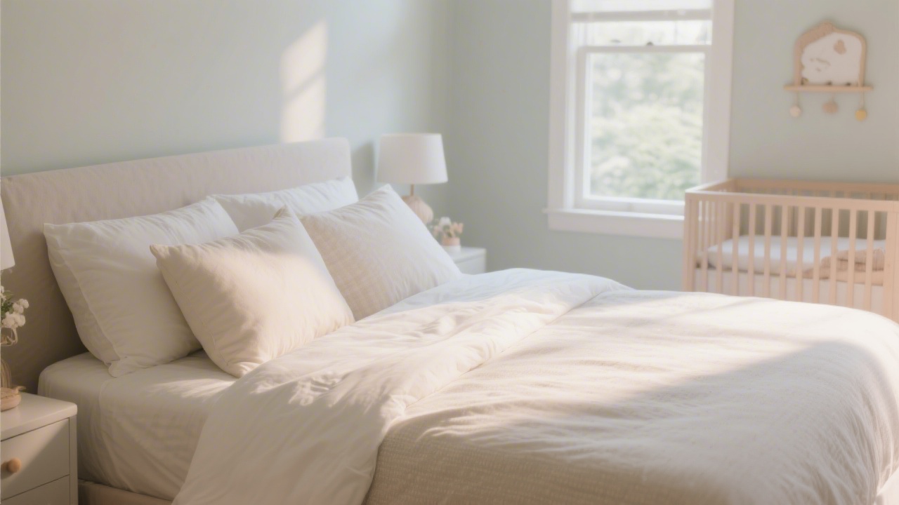 Comfortable supportive mattress setup for nursing mothers