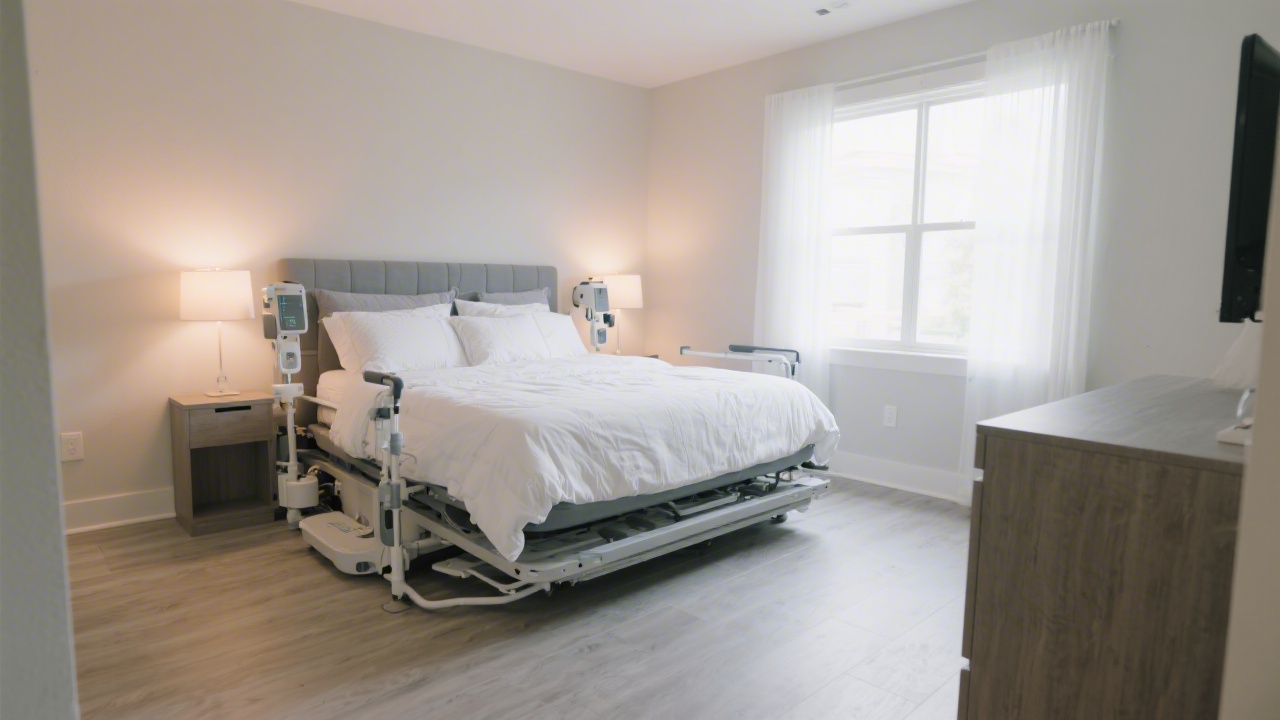 Mattress for Parkinson's disease with easy repositioning and firm edge support