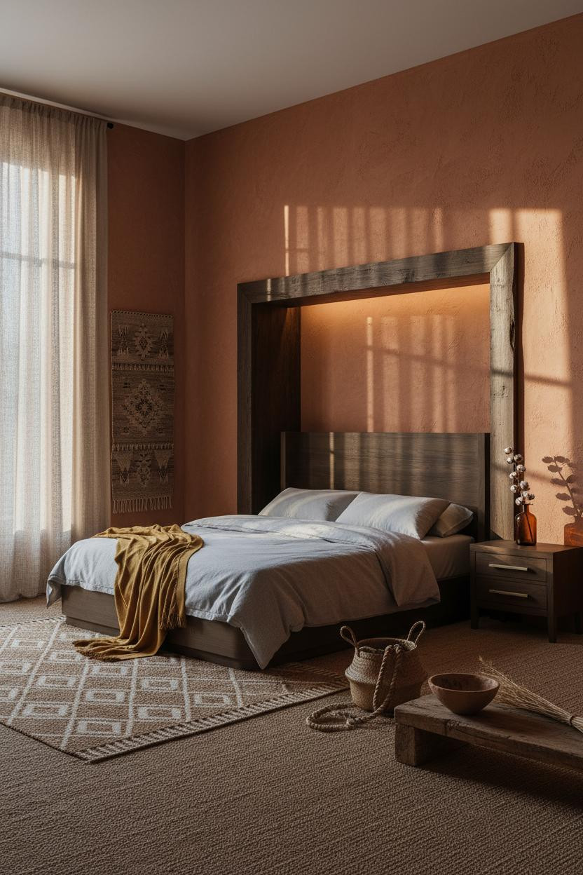 Black Boho Bedroom Earthy Alcove