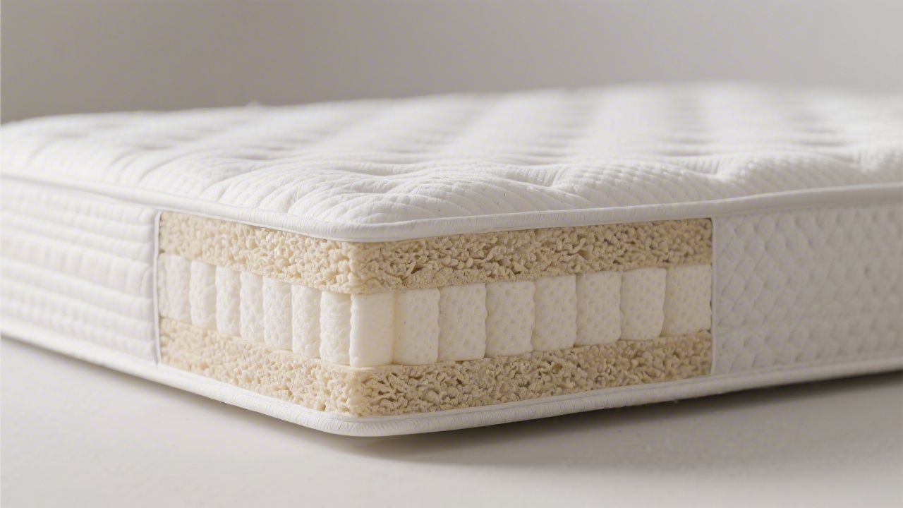 Mattress cross-section showing support layers for different body weight requirements