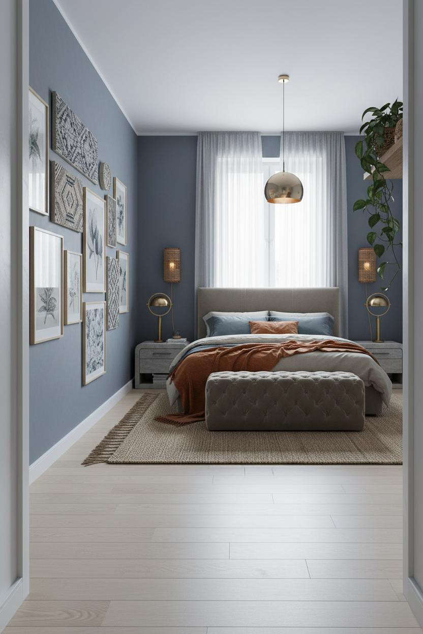 Boho Chic Bedroom Gallery Wall