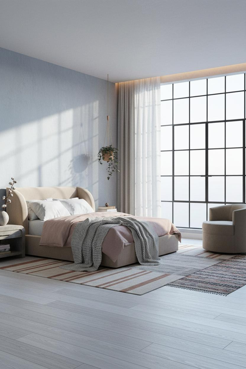 Boho Studio Apartment Bedroom Crittall Windows