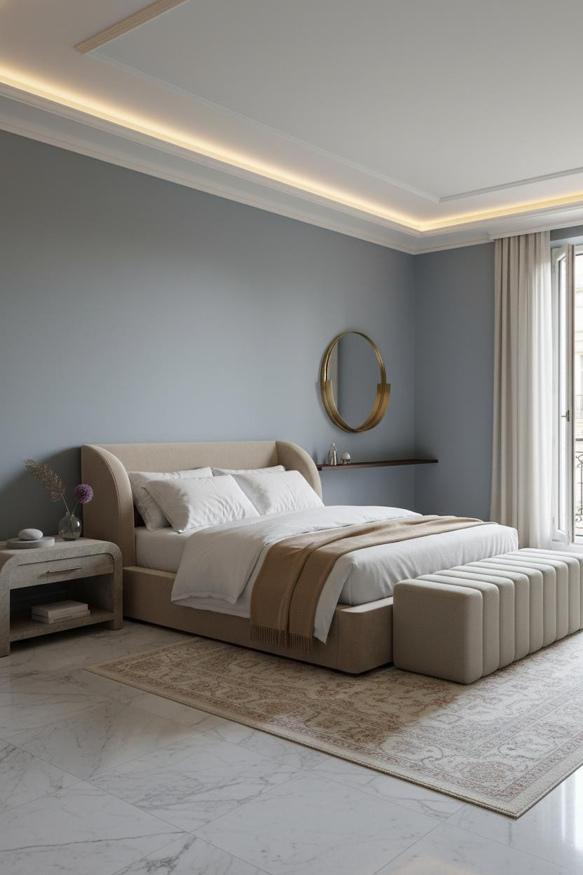 Classic Bedroom Quiet Luxury Marble Master