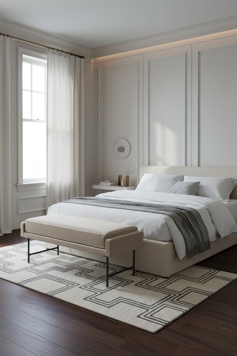 Classic Bedroom Quiet Luxury Paneling