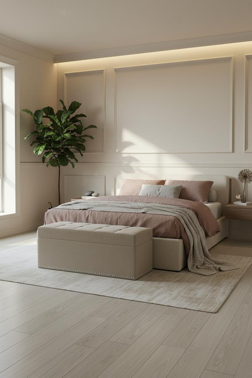 Classic Bedroom Quiet Luxury Wainscoting