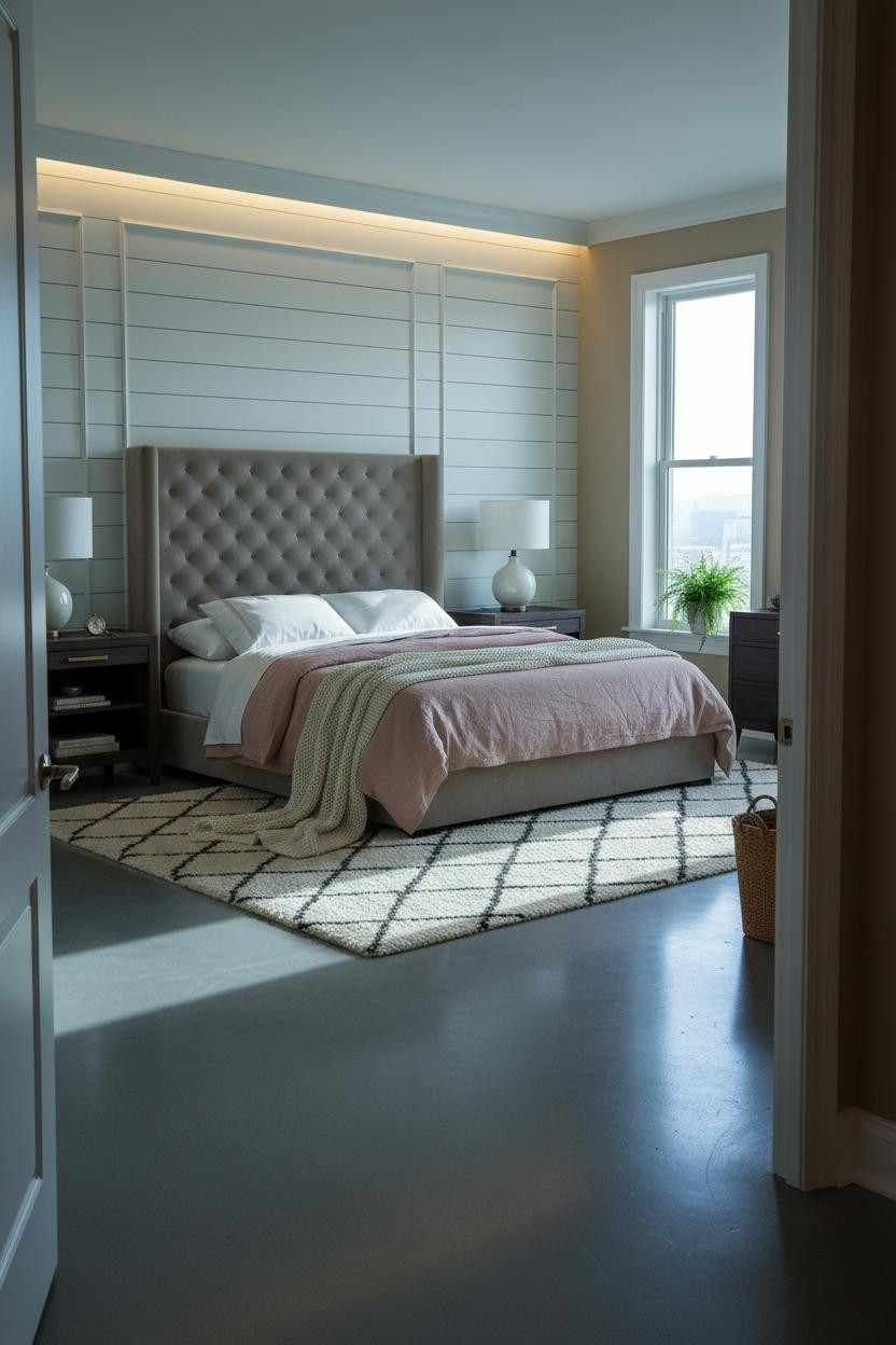 Classic Bedroom Shiplap Design Luxury