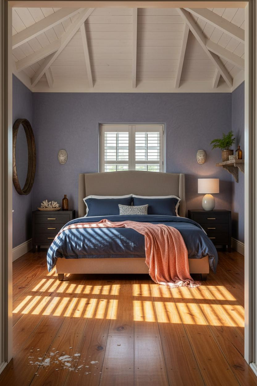Coastal Blue Bedroom Caribbean Plantation