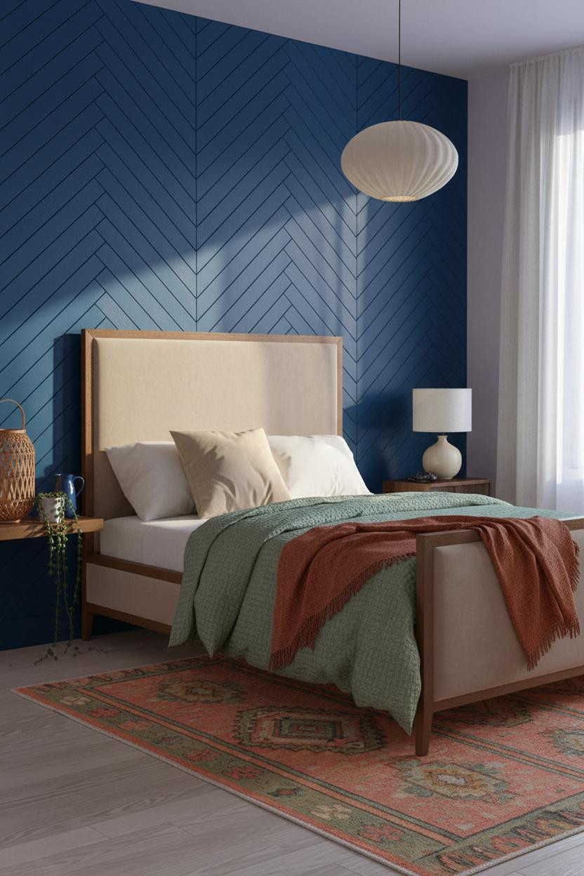 Colorful Bedroom Jewel Tone Maximalist Design