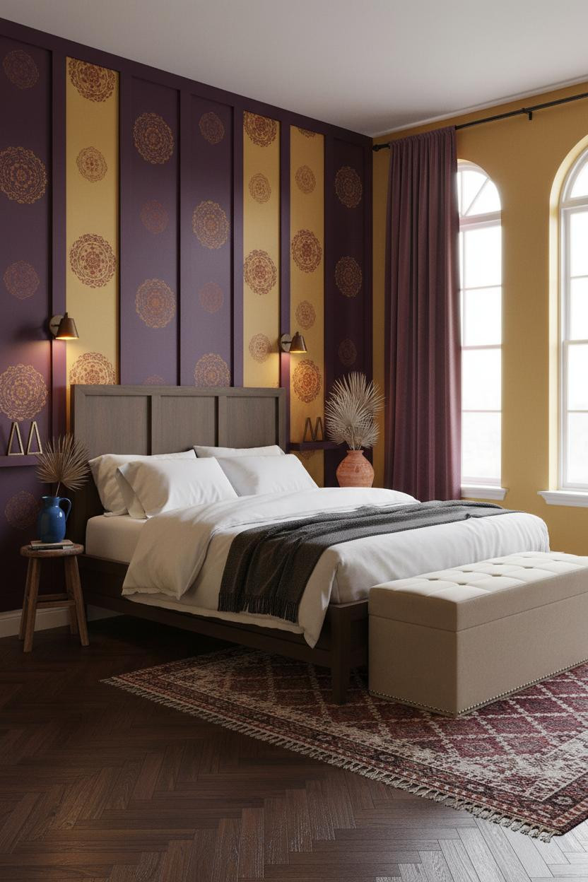 Colorful Maximalist Bedroom Boho Eclectic