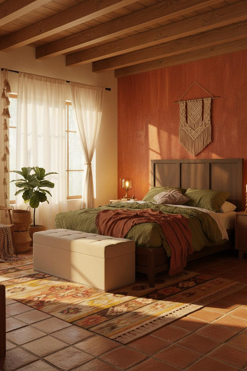 Colorful Maximalist Bedroom Boho Eclectic