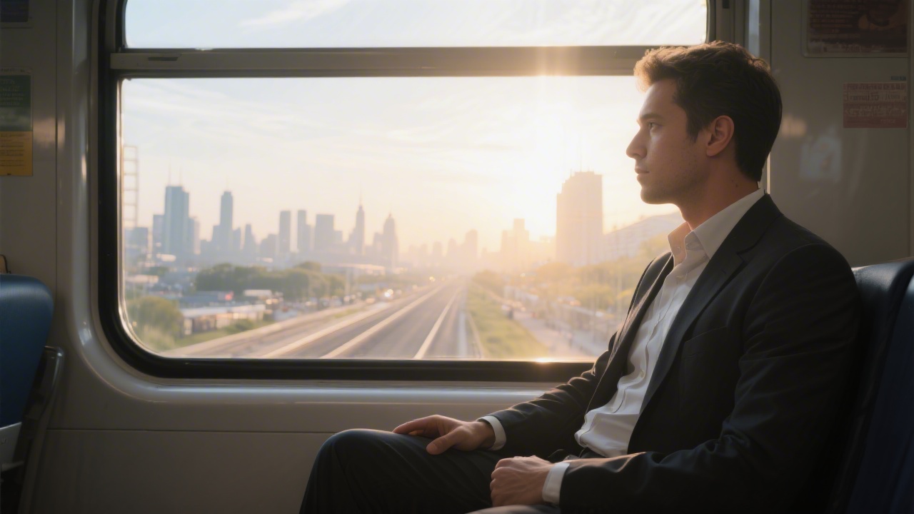 Professional commuter managing sleep on a long daily commute