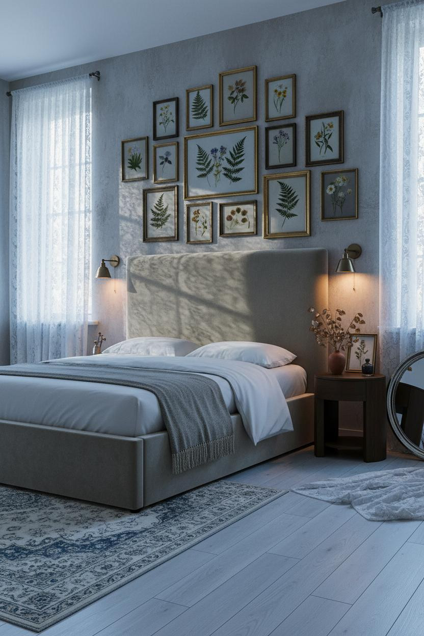 Cottage Core Bedroom Vintage Botanical Gallery Wall