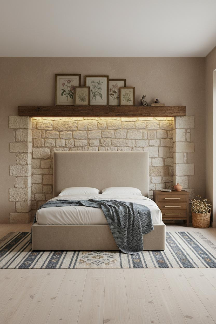 Cottagecore Bedroom Vintage Stone Alcove