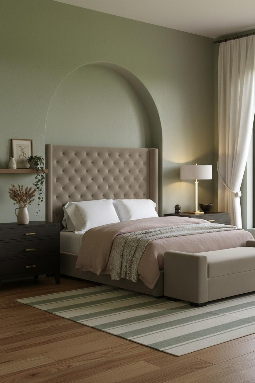 Cozy Guest Bedroom Farmhouse Alcove