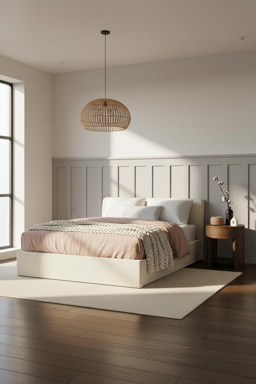 Cozy Studio Apartment Coastal Modern Bedroom