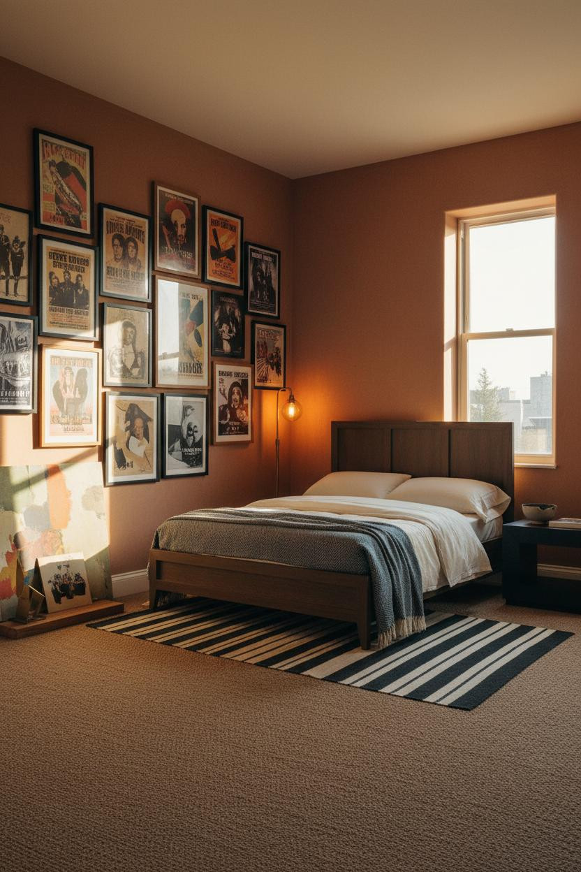 Dark Grunge Bedroom Gallery Wall Aesthetic