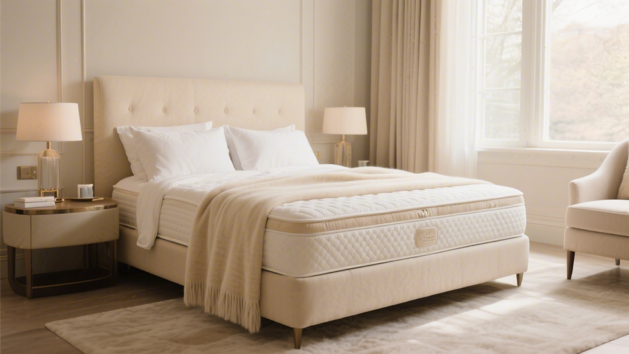 DreamCloud Premier Rest mattress with cashmere Euro top in luxury bedroom setting