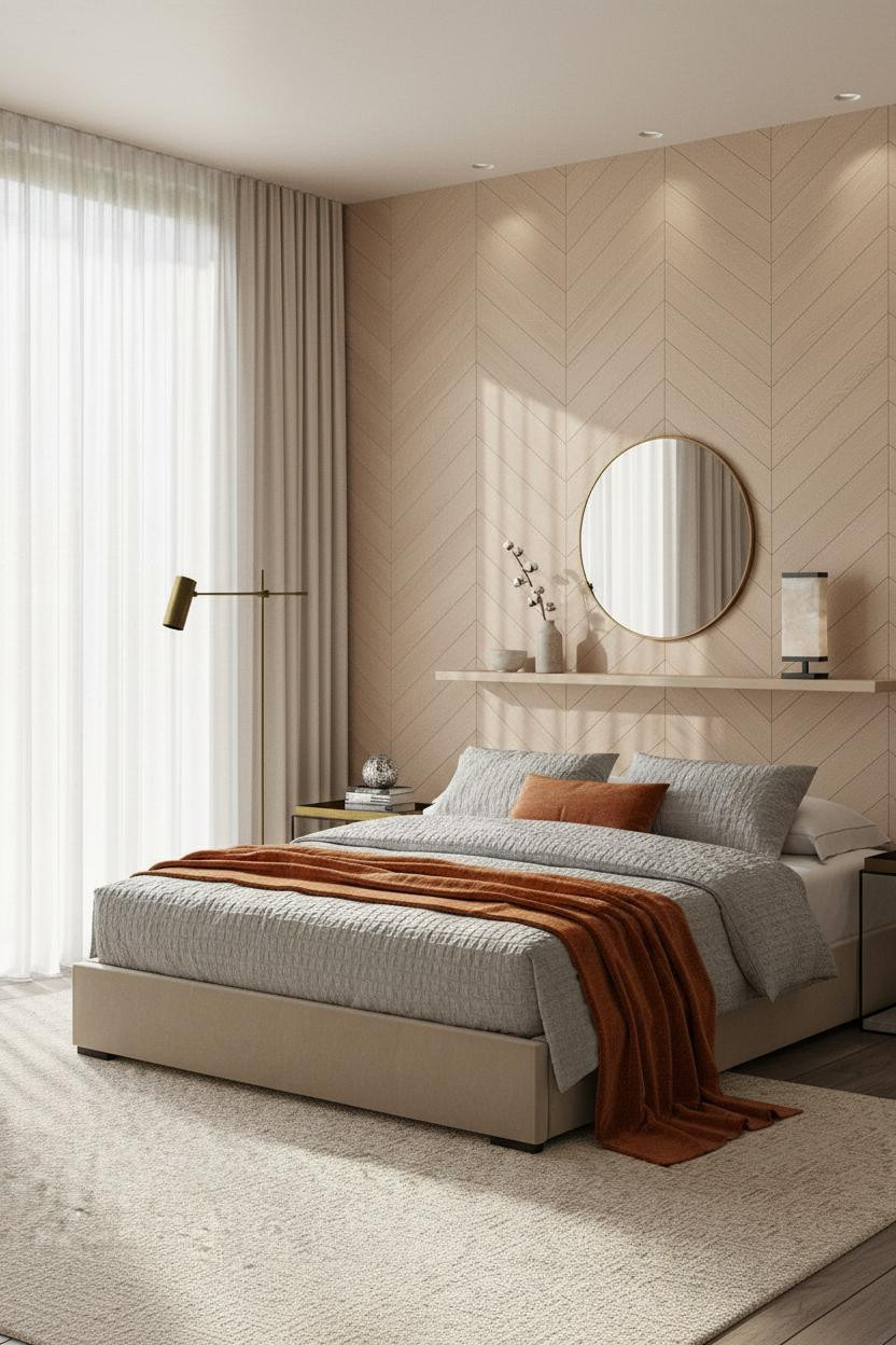 Earthy Luxury Bedroom Warm Coastal