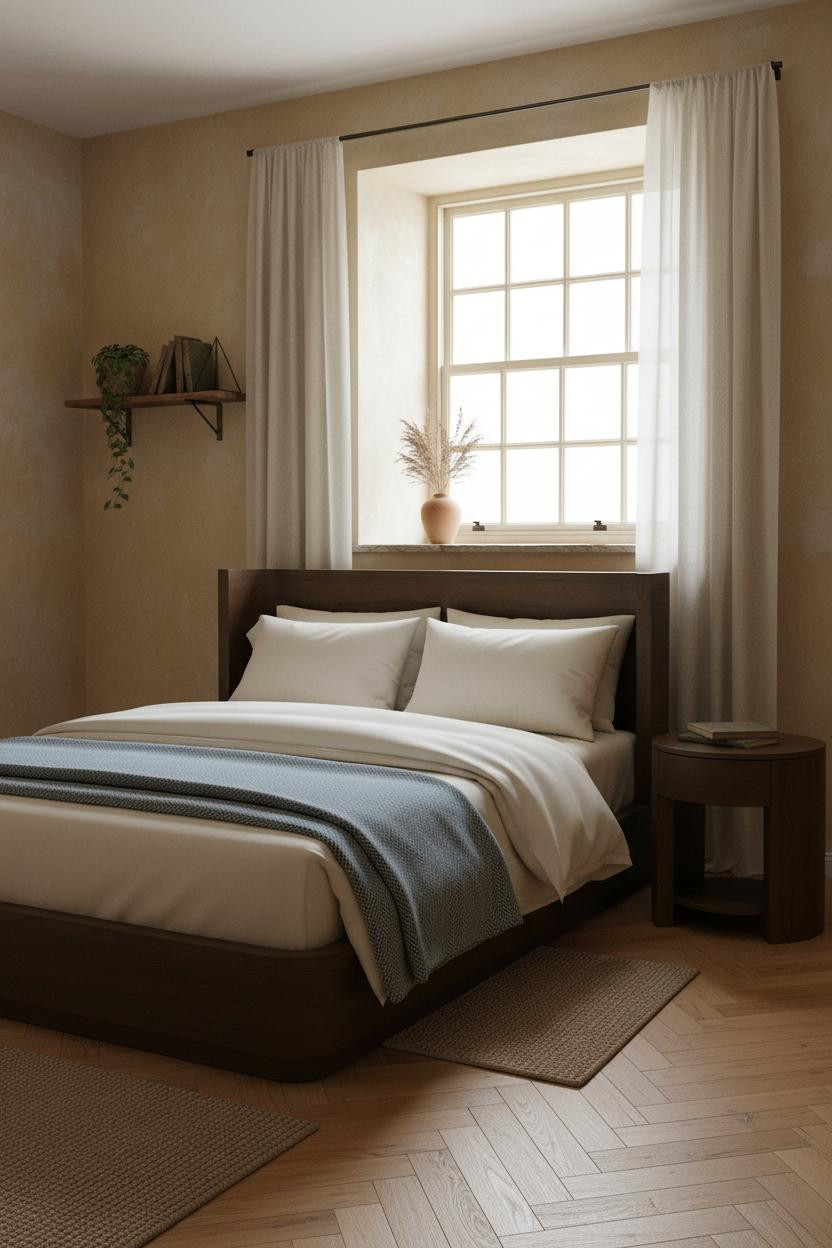 English Cottage Bedroom Vintage Linen