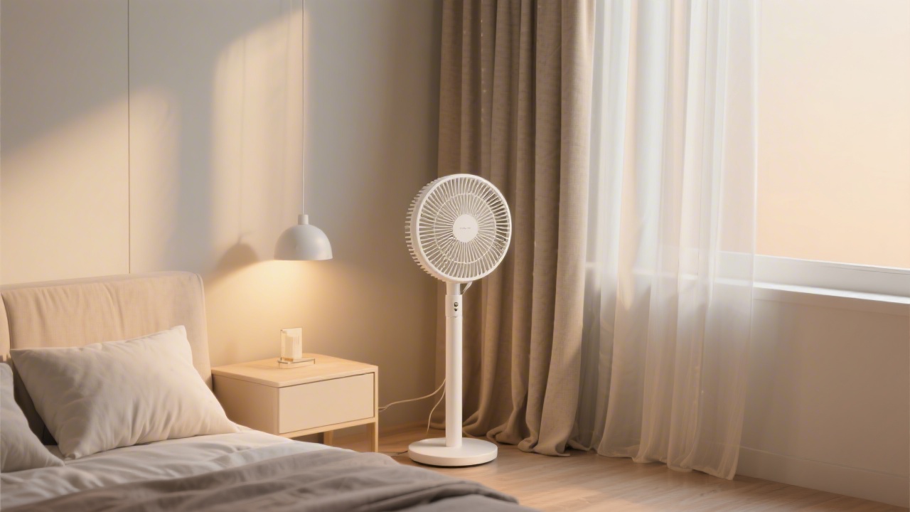 Quiet tower fan for sleeping in modern bedroom