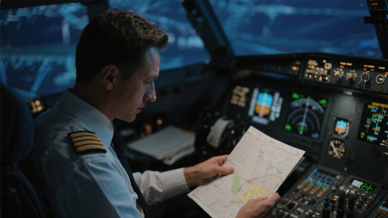 Pilot in cockpit representing fatigue risk management systems in aviation