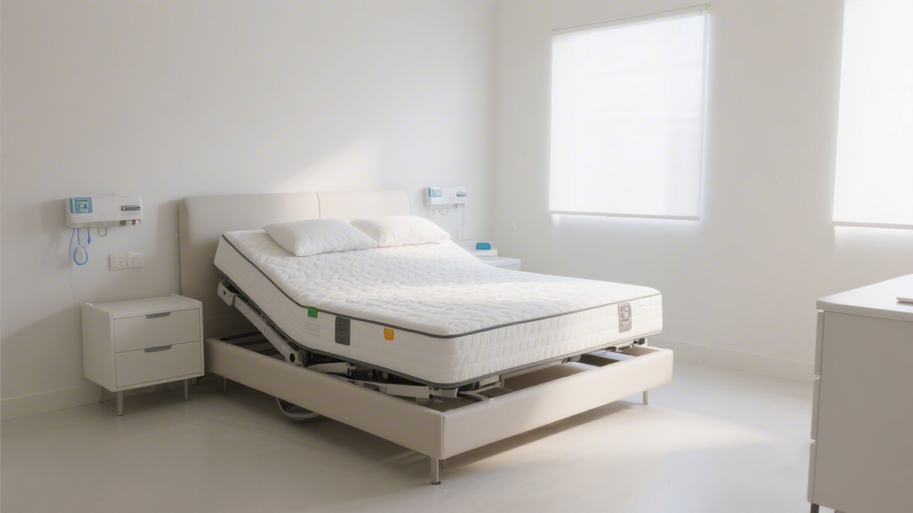 Adjustable base mattress elevated for GERD acid reflux sleep management