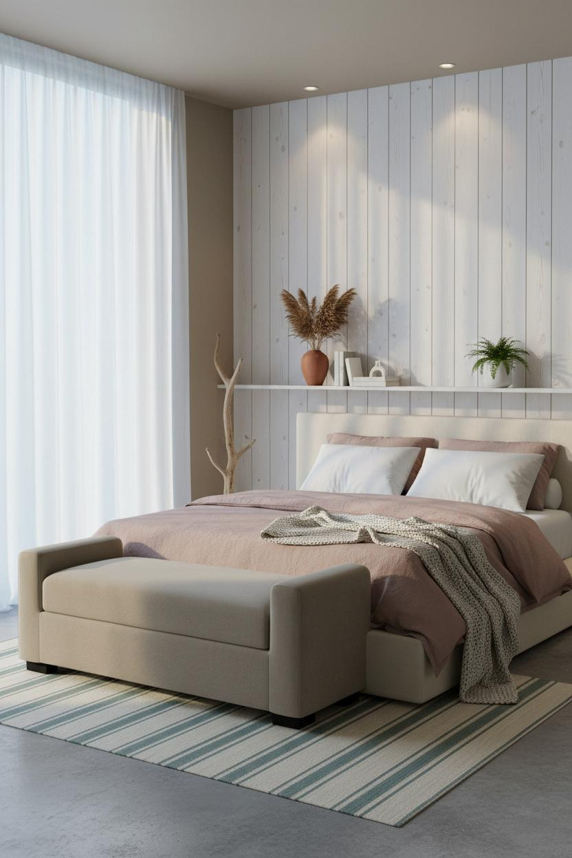 Green Coastal Bedroom Sage Blue Design