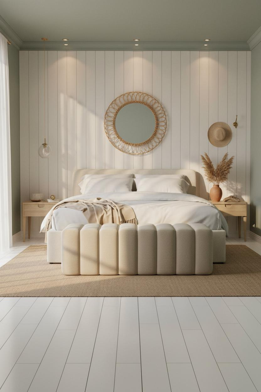 Green Coastal Bedroom Sage Blue Design