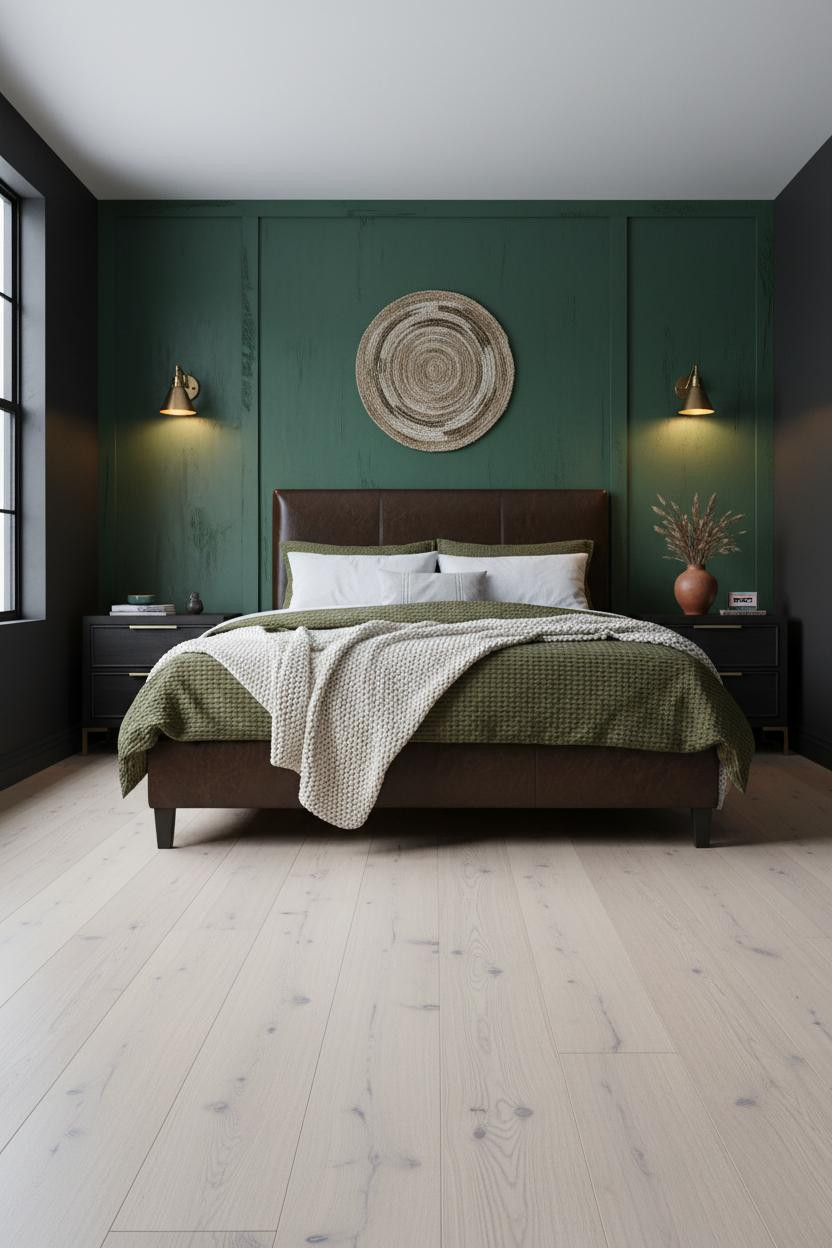 Grunge Bedroom Indie Aesthetic Forest Green