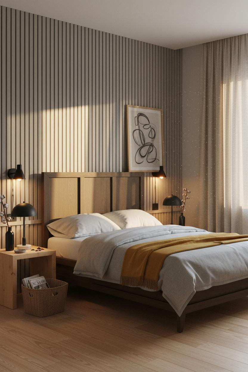 Grunge Bedroom Indie Wood Paneling