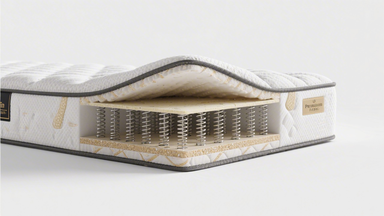 Helix Plus hybrid mattress cross-section showing reinforced support layers