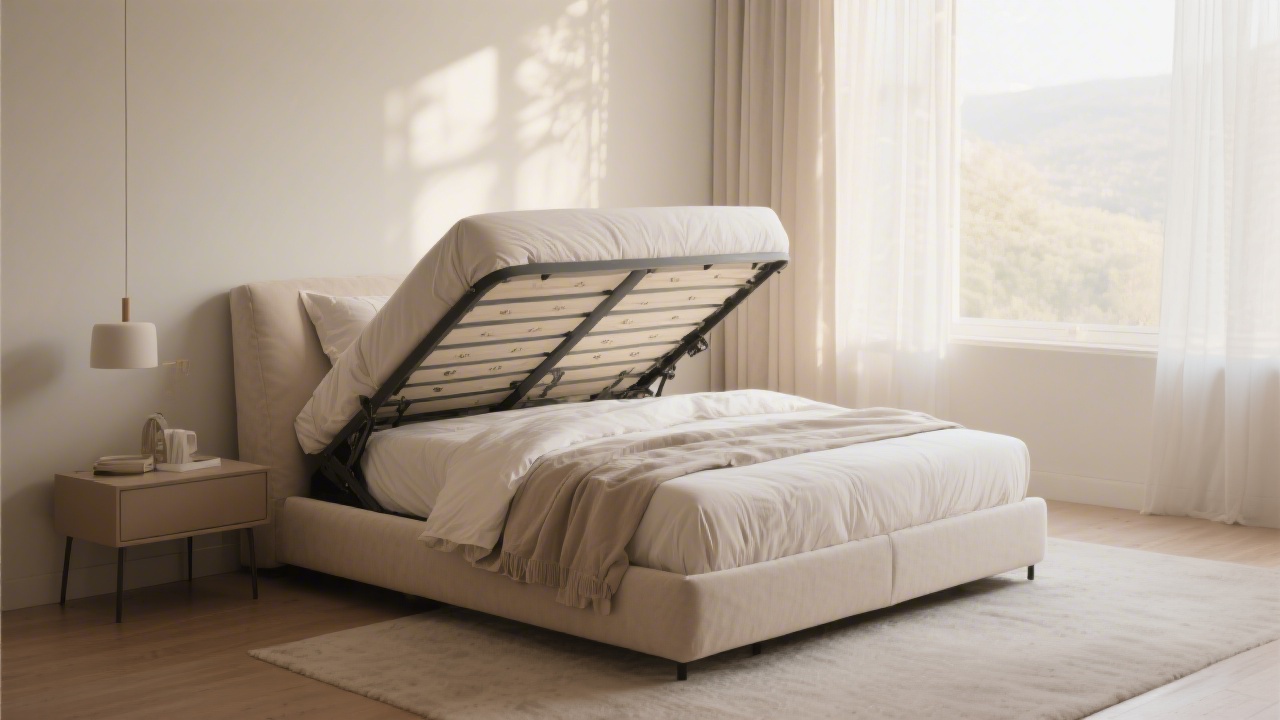 Adjustable bed base elevated for anti-snoring head position