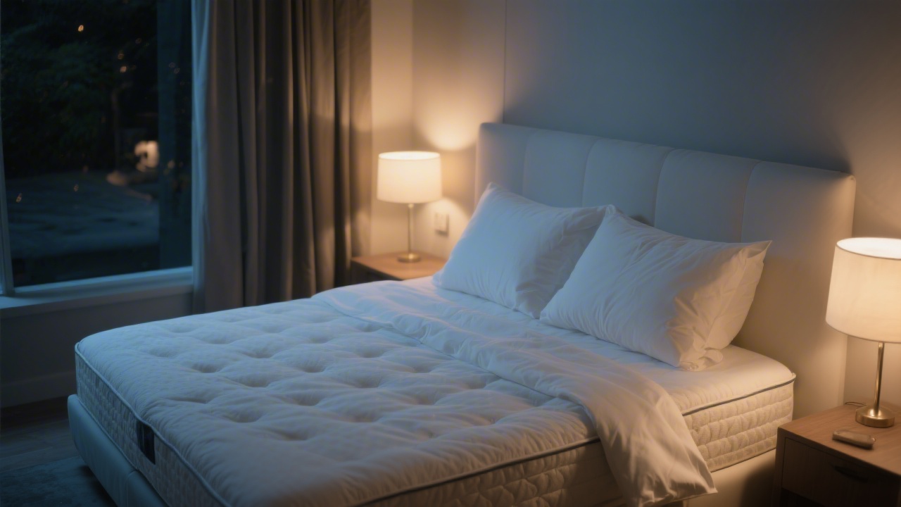 Supportive mattress for restless legs syndrome relief