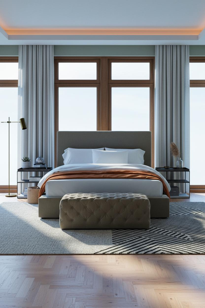 King Bedroom Coastal Modern Sage