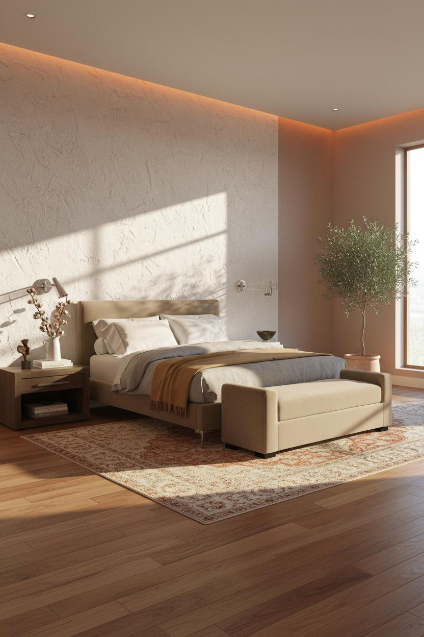 King Bedroom Rustic Refined Master Bedroom Design