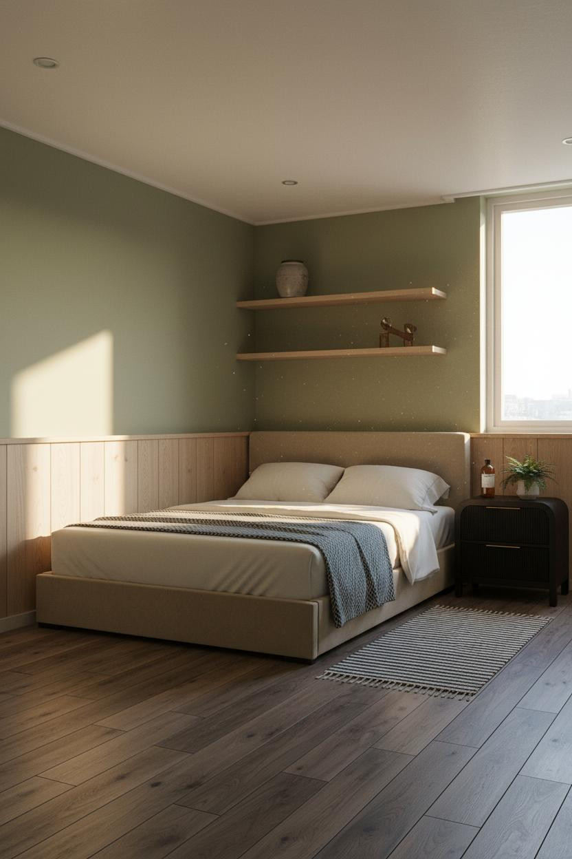 Korean Studio Apartment Minimalist Bedroom Layout
