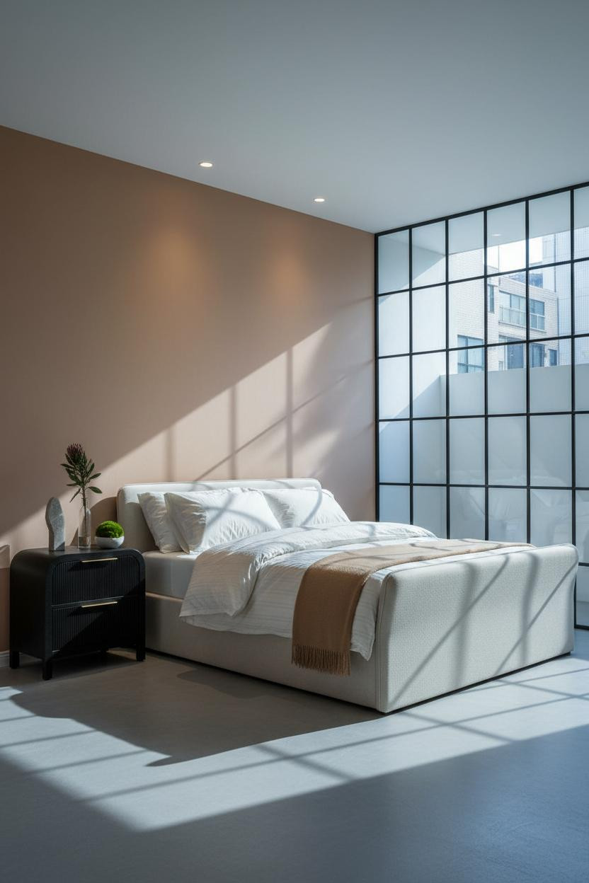 Korean Studio Apartment Minimalist Bedroom Layout